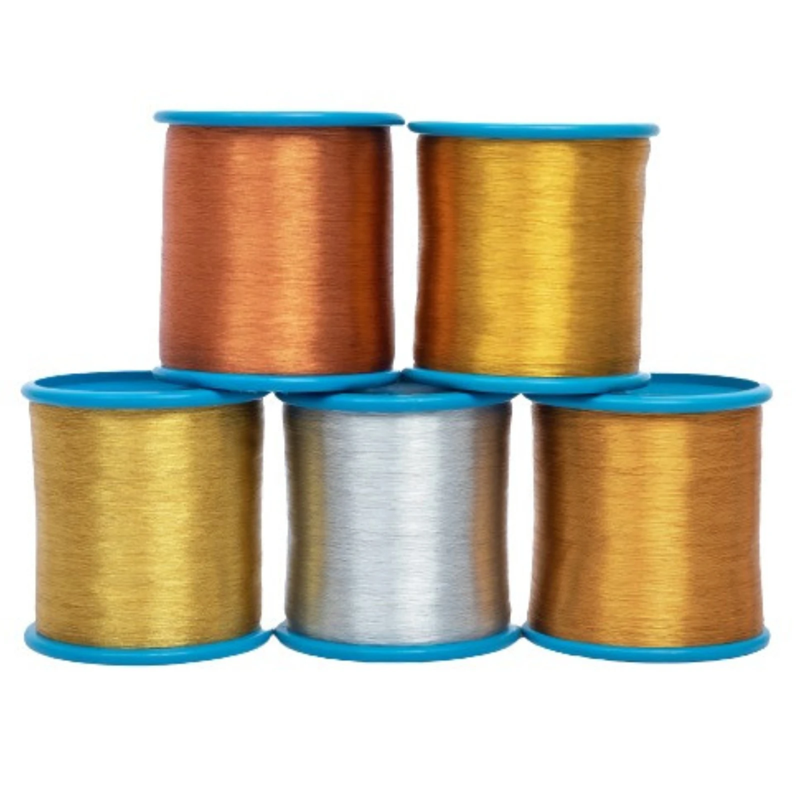 Direct from Indian Factory Super Quality Polyester Weaving Metallic Yarn High Strength for Knitting Sewing Embroidery