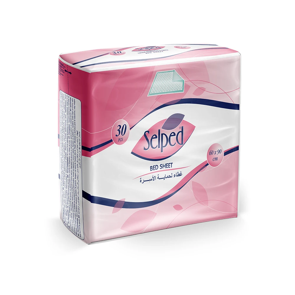 Wholesale Price Good Quality Selped  Bed Sheet Under Pad  Soft and Comfortable Sheet Available