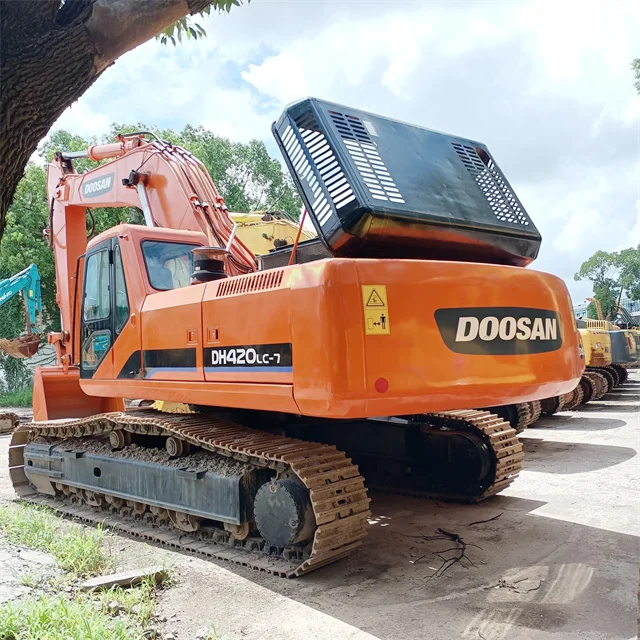 For sale used Korea Doosan DH420-7 excavator Doosan 42 tons crawler excavator