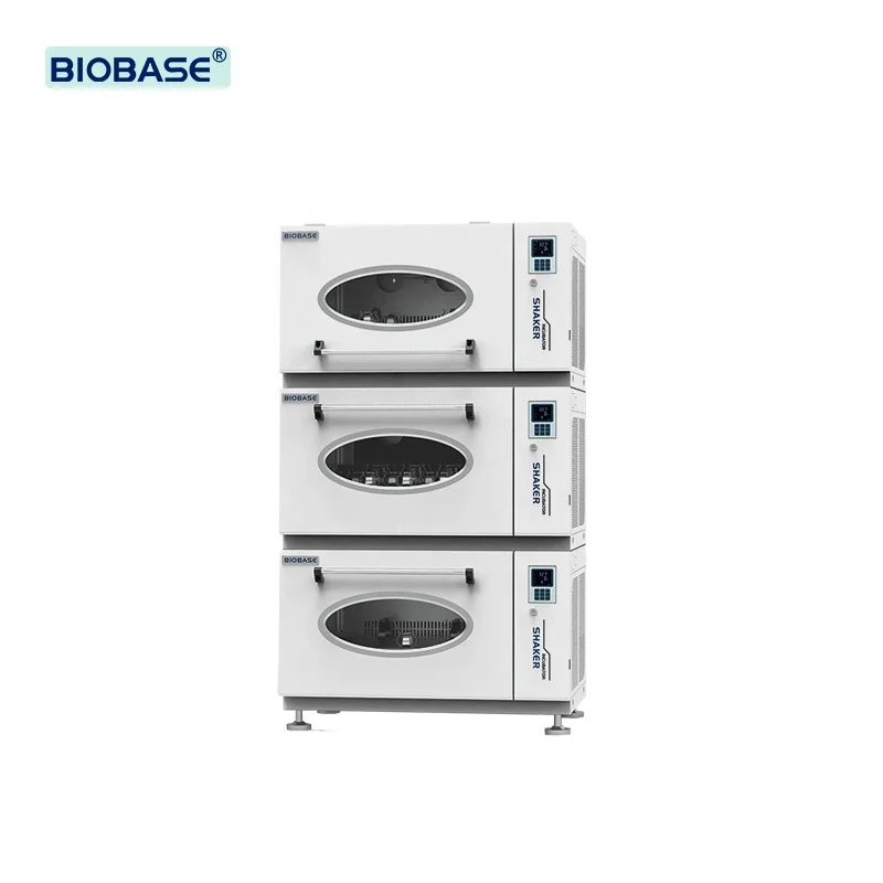 BIOBASE Stacked Large Capacity Shaking Incubator 5 inch touch screen /LCD screen lab shaking incubator