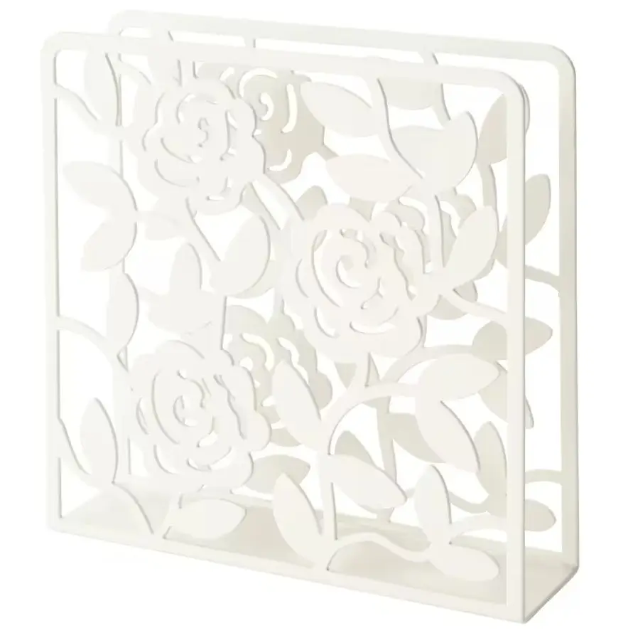 White Napkin Holder Wedding Usage Hotel Room restaurant Bar Tissue Box Made in India Handmade Commercial Buyers Best sell 2023