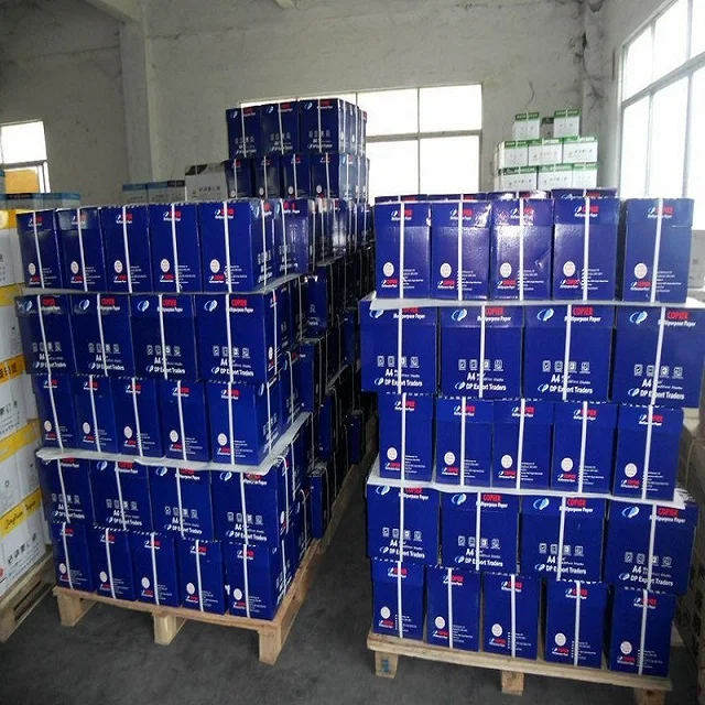 Manufacturers 70gsm 75gsm 80gsm Hard A4 Copy Bond print Paper Draft Double White Printer Office Copy Pap