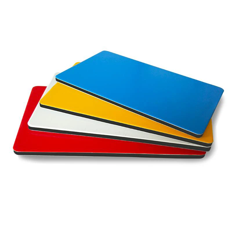 China factory sales 3mm 4mm White Matt  ACP Glossy ACM Sheet cheap price  Aluminium Composite panel