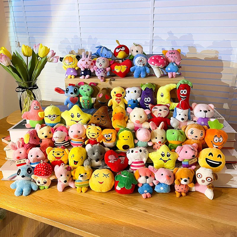 2022 Creative custom10cm plush doll animal claw machine doll wedding gift stuffed animal toy for crane machine