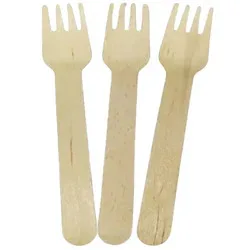 Wood Spoons Forks Knives Disposable Wooden Cutlery Sets Biodegradable Bulk Birch And Bamboo  Friendly Disposable Biodegradable