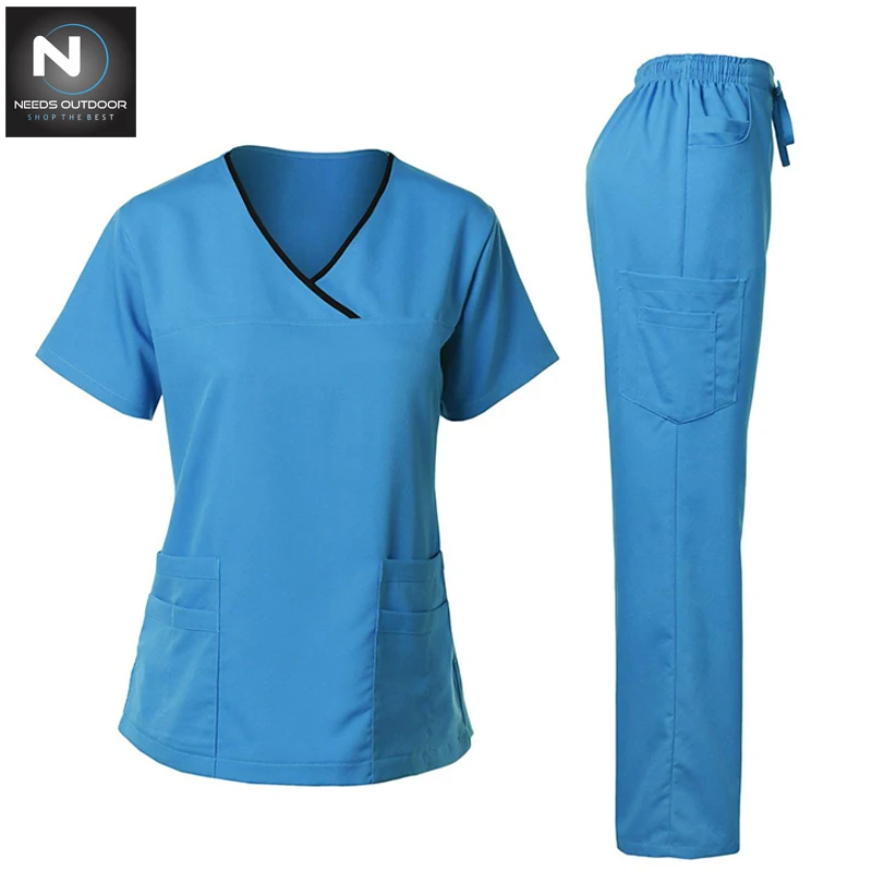 Best Selling Premium Quality New Arrival Comfortable Medical Wear Scrub Suits In Hospital Wear Scrub Uniform By NEEDS OUTDOOR