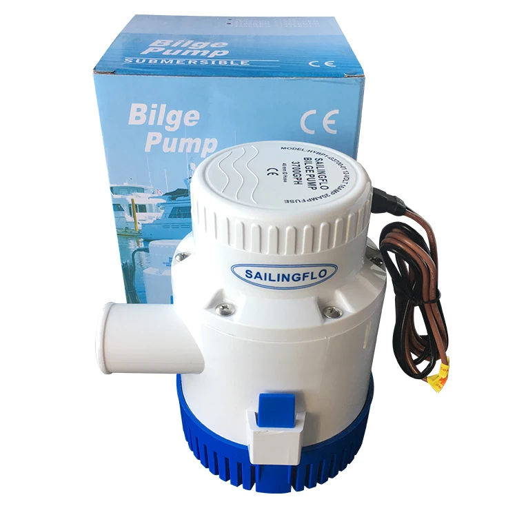 Singflo Electric Propump 12V/24V 3700 GPH Marine Self-Priming Bilge Pump with Float Switch