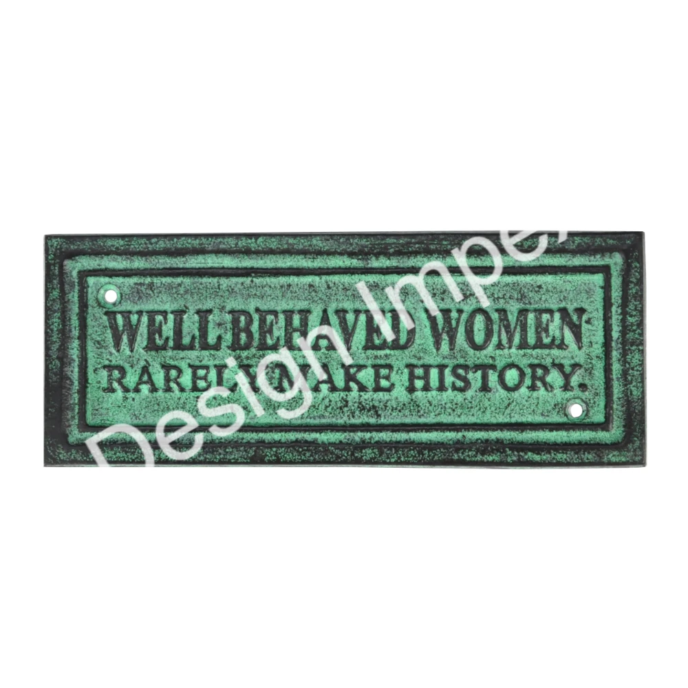 Customization Acceptable Cast Aluminum Wall Plaque American Accessories INSANE ASYLUM [Please Enter With Caution] General Sign