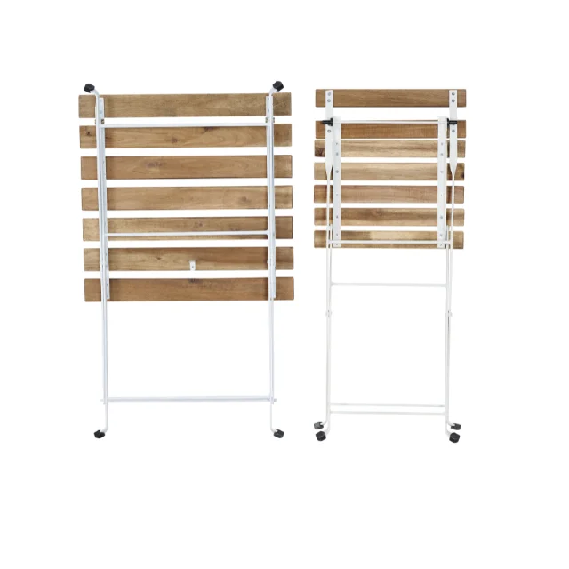 Patio Garden Bistro Set Teak Wood Outdoor Furniture