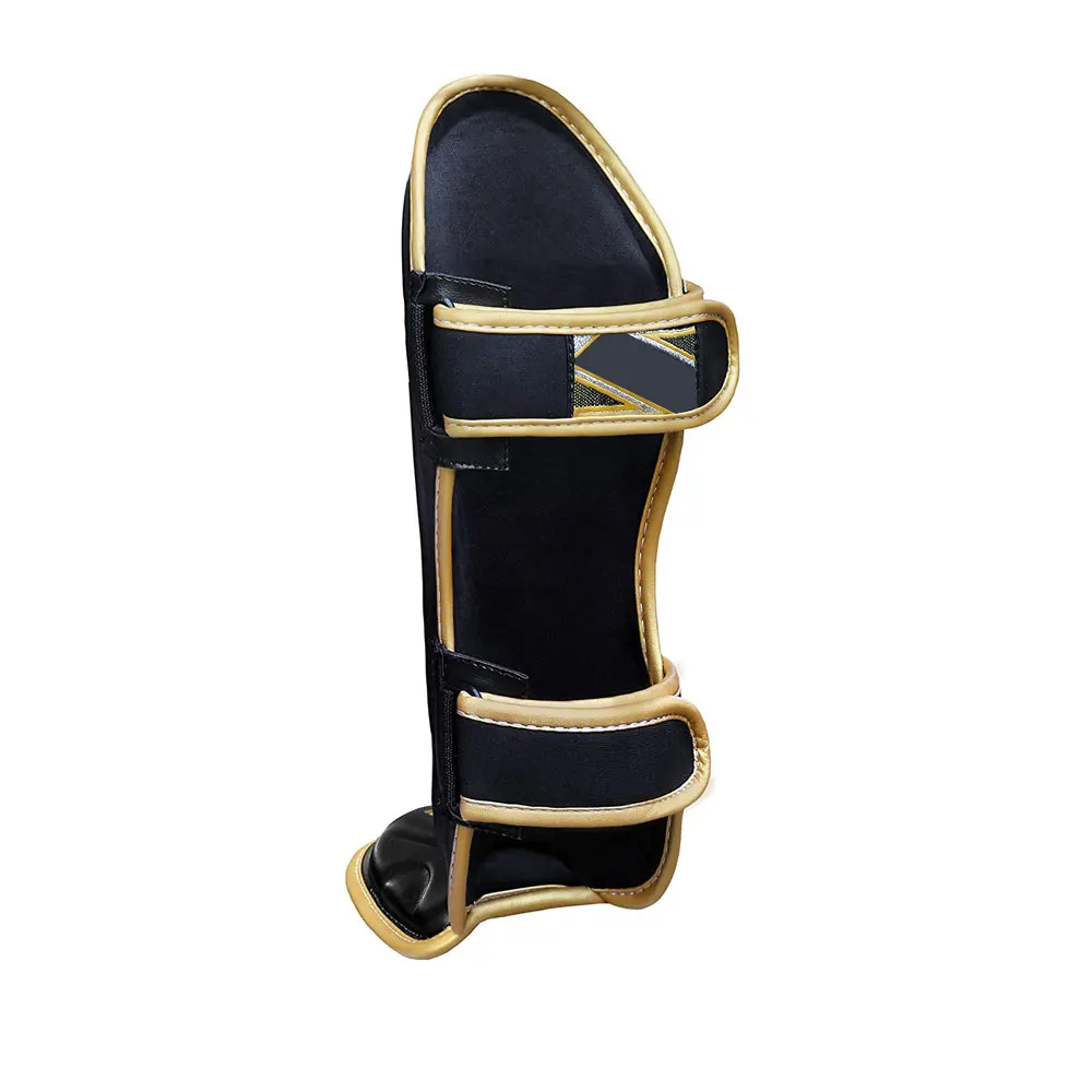 Shin Guards Youth Light Weight Muay Thai Boxing Kickboxing Karate MMA Leather Shin Guard With Custom logo