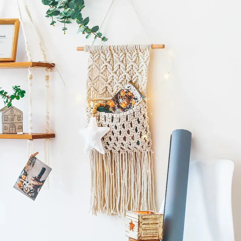 Wholesale Hand Woven Macrame Remote Holder For Living Room Decor  Buy Online At Lowest Price