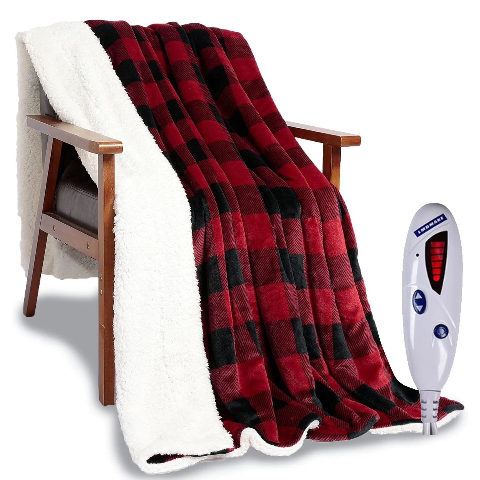 5060 Sample Available Latest Luxurious Super Soft Plush Fleece Heating Heated Blanket Throw Can Custom Twin Full Queen King Size