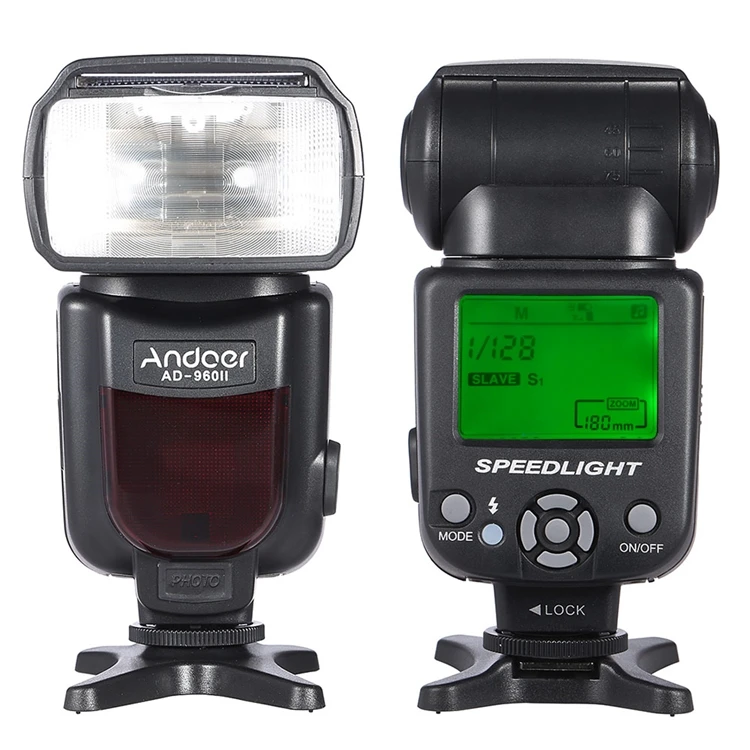 AD-960II Универсальный ЖК дисплей вспышка для камеры Speedlite Flash GN54 цветной фильтр камер Nikon Canon Pentax