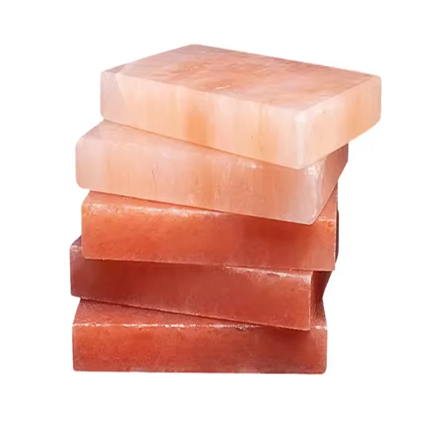 100% Natural Himalayan Salts Hot Sale Crystal Salt Plate Himalayan Rock Natural Pink Himalayan Salt Bricks For home decoration