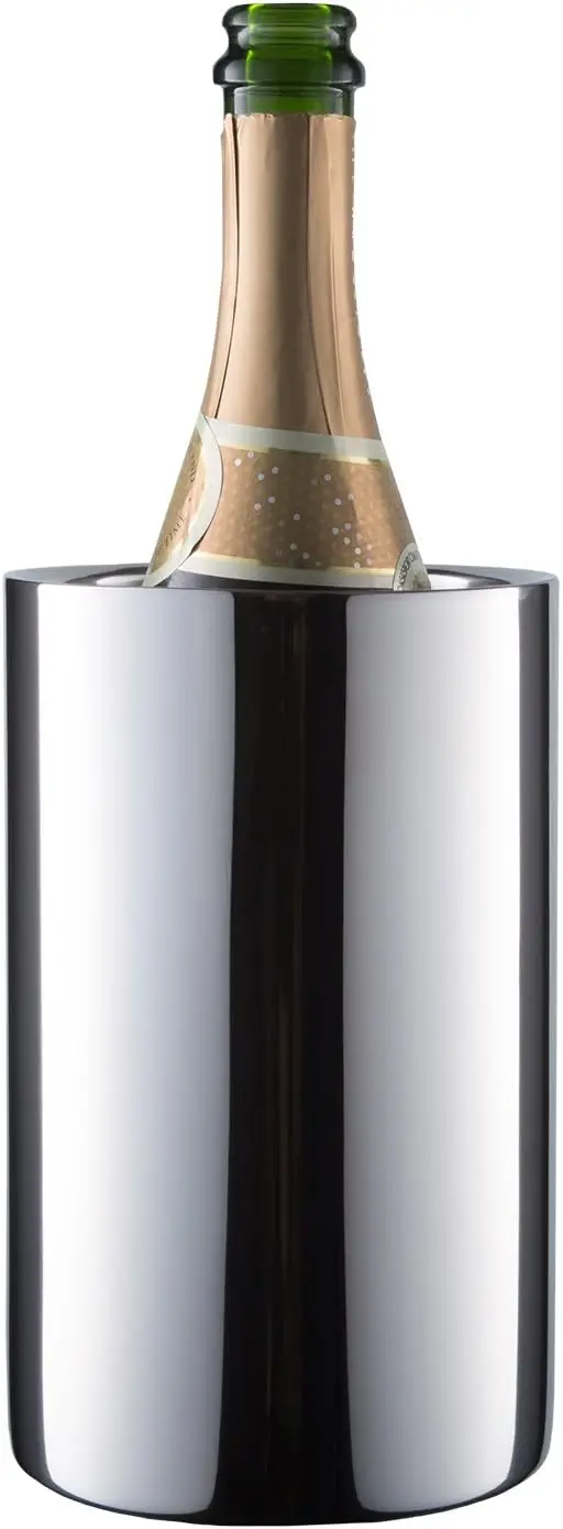 Minimalist Design Double Wall Stainless Steel Wine Chiller Luxury Barware Accessories Equipment Beer with Custom Brand Logo
