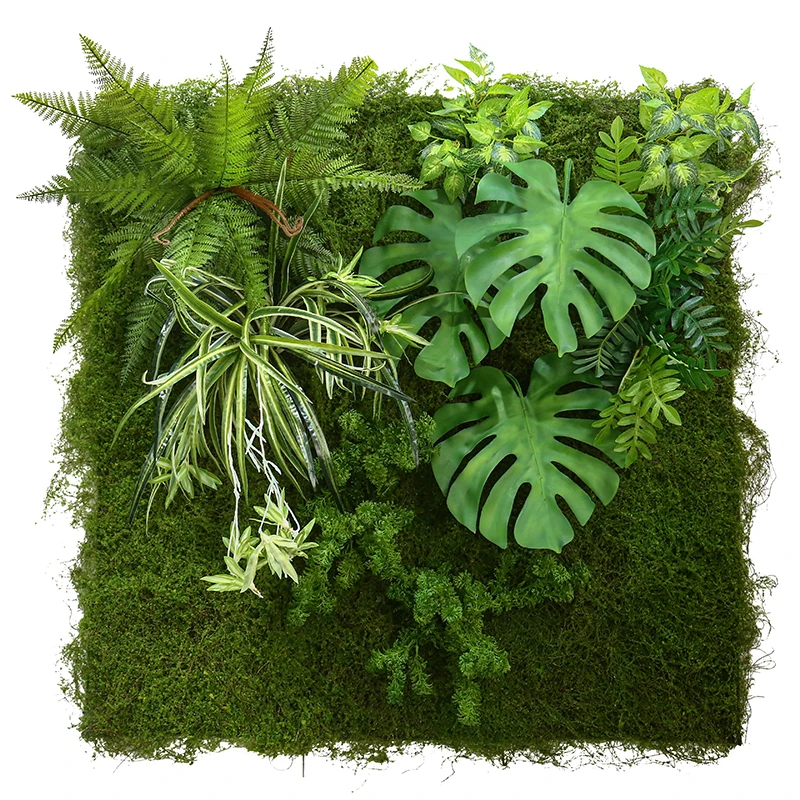 Customized Faked Indoor Plastic Greenery Boxwood Hedge Synthetic Grass Plastic Artificial Plant Wall for Decor