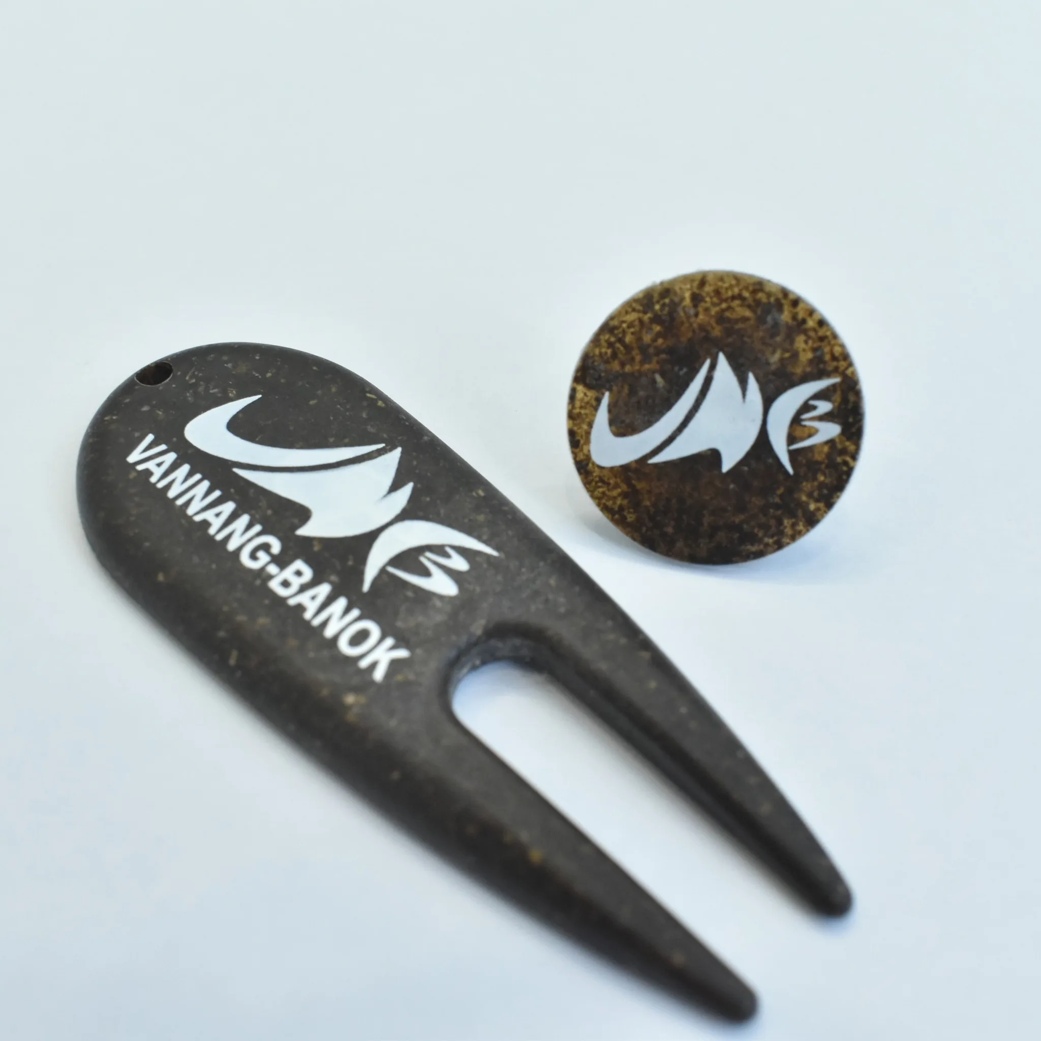 Pitch Repair Tool Golf & Ball Marker Mark Bio Coffee made in Vietnam ecofriendly material clean grooves antirust anticorosion VN