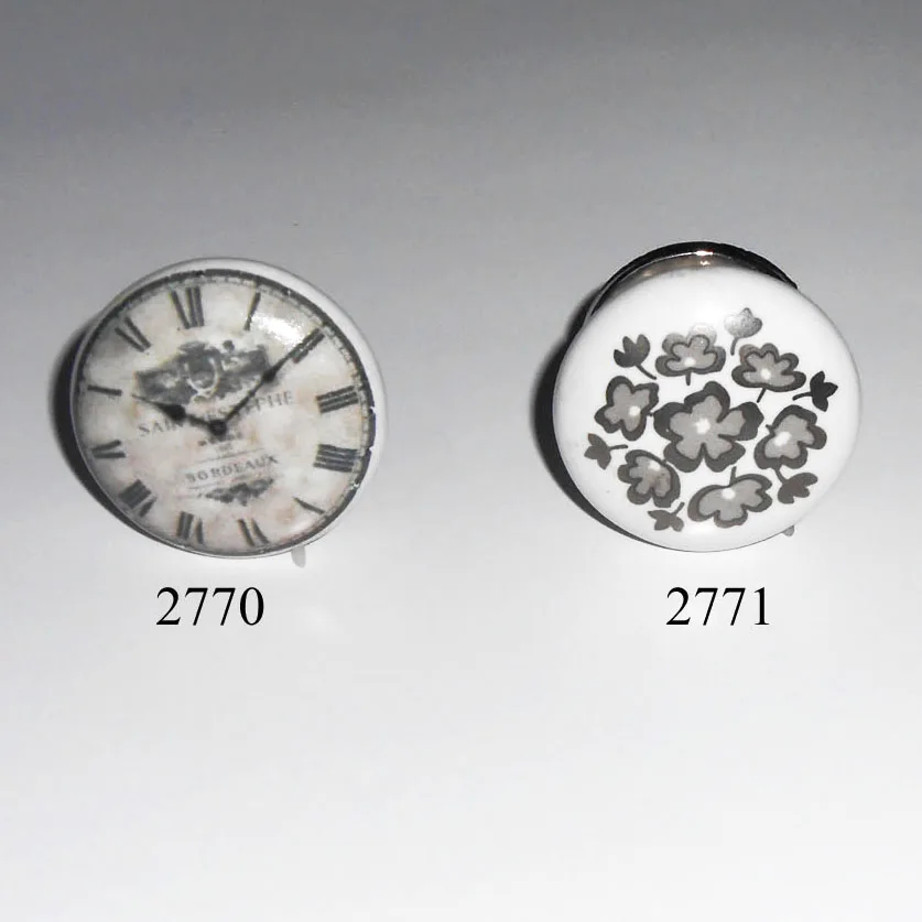 High Quality hot sale Vintage Seven color pumpkins ceramic handle Door Knobs drawer dresser cabinet knobs