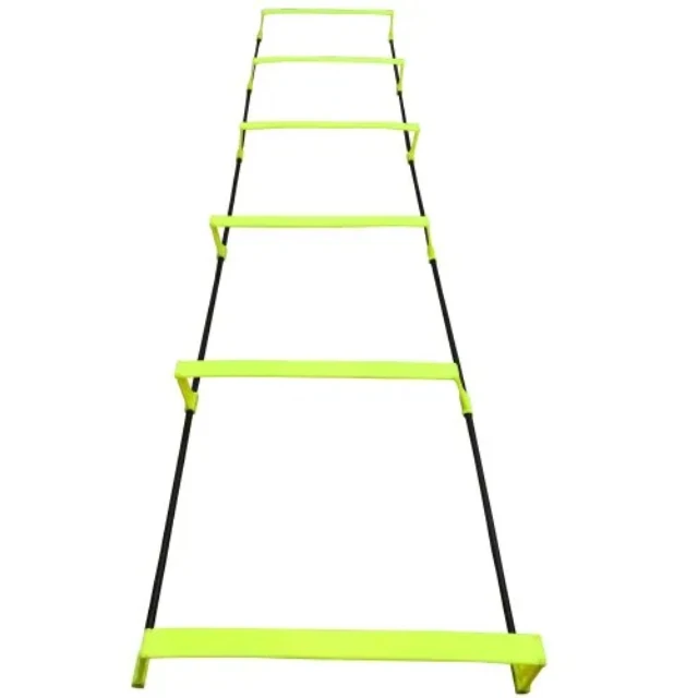 Rectangle Shaped Plastic Elevated Speed Agility Ladder For Sports Available In Black And Yellow Colour