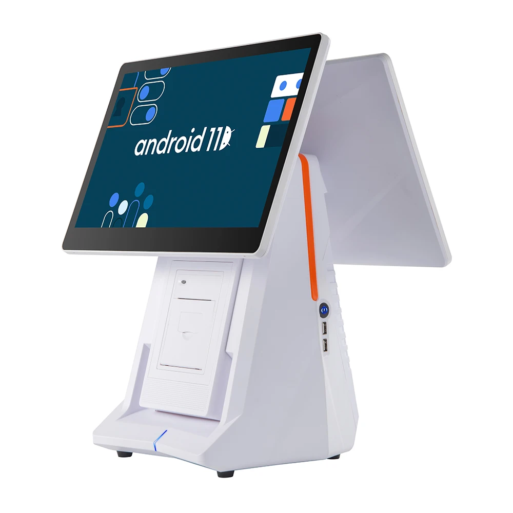 Top Selling All In One Restaurant POS System With Printer Scanner And Cash Drawer Android POS Terminal with 80mm printer