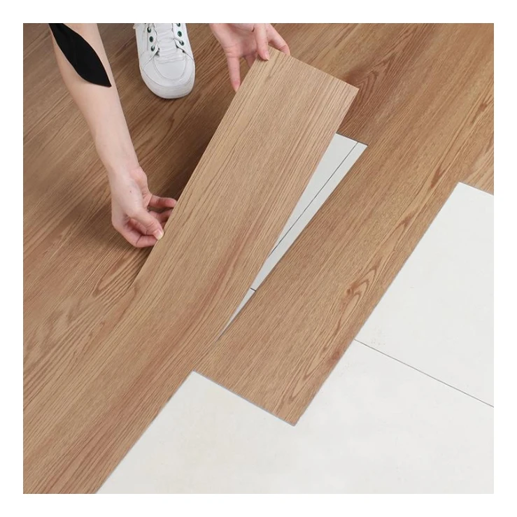 Customized Fireproof No Click Lvt Lvp Vinyl Glue Down Flexible PVC Material Dry Back Floor