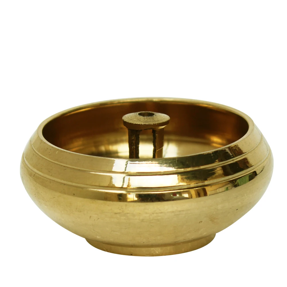Shank Design High Grade Quality Handmade Brass Oil Diya for Pooja Items New Latest Hindu Pooja Mandir Home Decoration Use