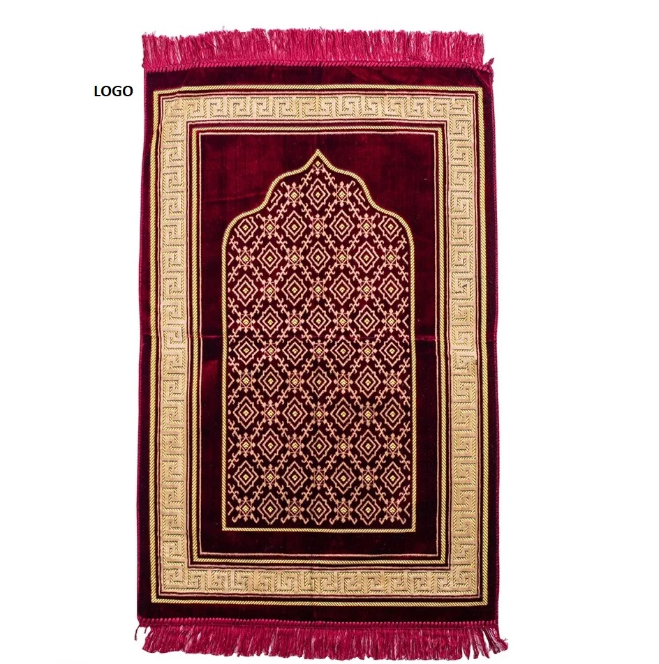 Jaenamaz manufacturer Worship non slip digital print prayer mat for Muslims Sajada Muslim prayer luxury wholesale mats travel