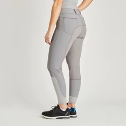 OEM high quality horse riding breeches high waist compression riding pants phone pocket riding leggings custom logo