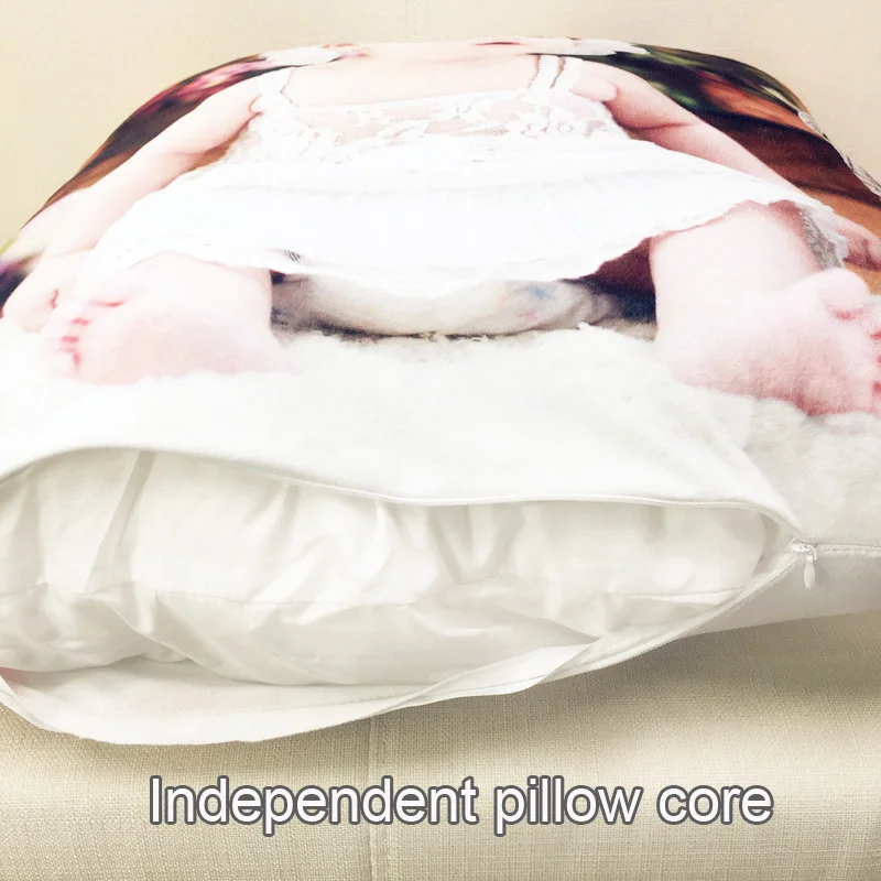 Wholesale Personalized Photo Custom Pillowcase Cotton and linen polyester velvet Pillow Cover  Decoration pillow