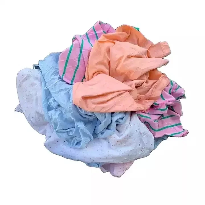 2022 Cleaning Cloth Disposable Colored Cotton Rags 100% Cotton T Shirt Fabric Waste Cotton Rags From Bangladesh