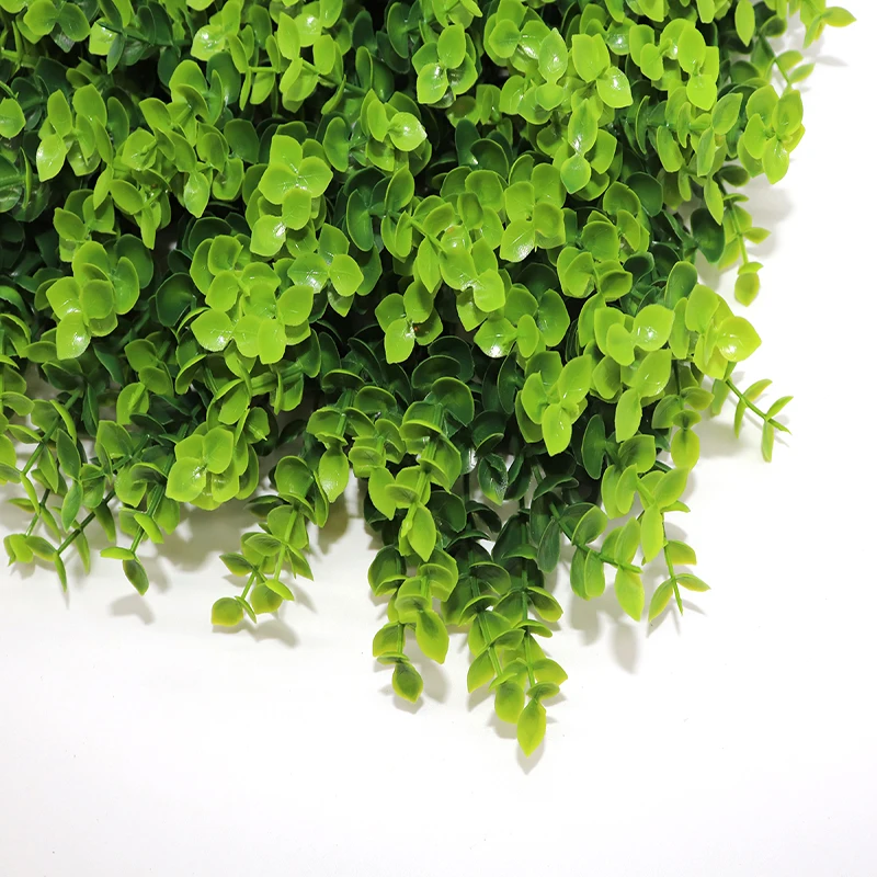 DOLA Outdoor Decor Plastic Backdrop Panel Hanging Faux Artificial Green Plant Leaves Artificial Plant Artificial Grass Wall