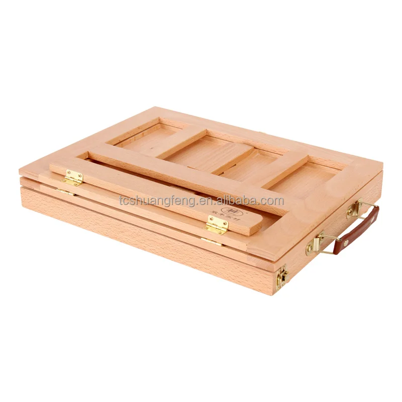 Shuangfeng-Tabletop Easel Portable Wooden Art Easel na may Storage Drawer Adjustable Tabletop Easel
