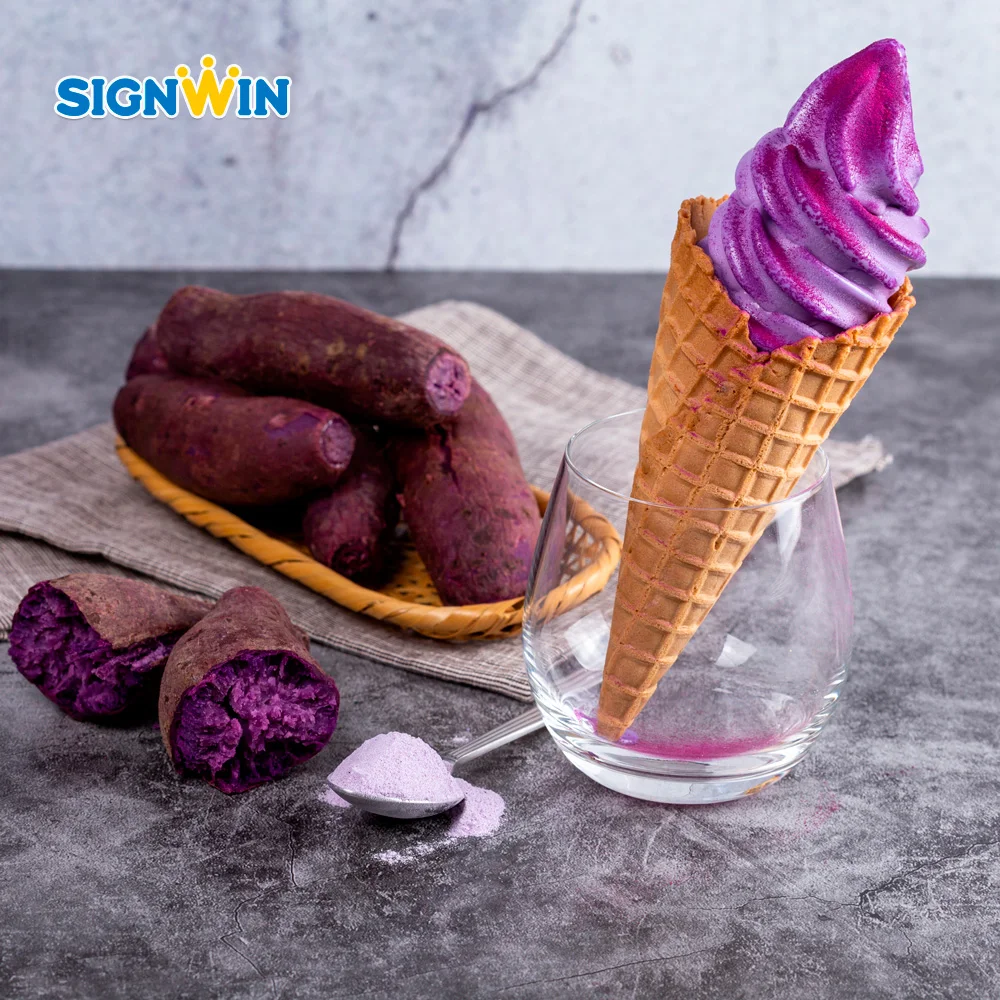 SIGNWIN-фиолетовый сладкий картофель мягкий порошок мороженого