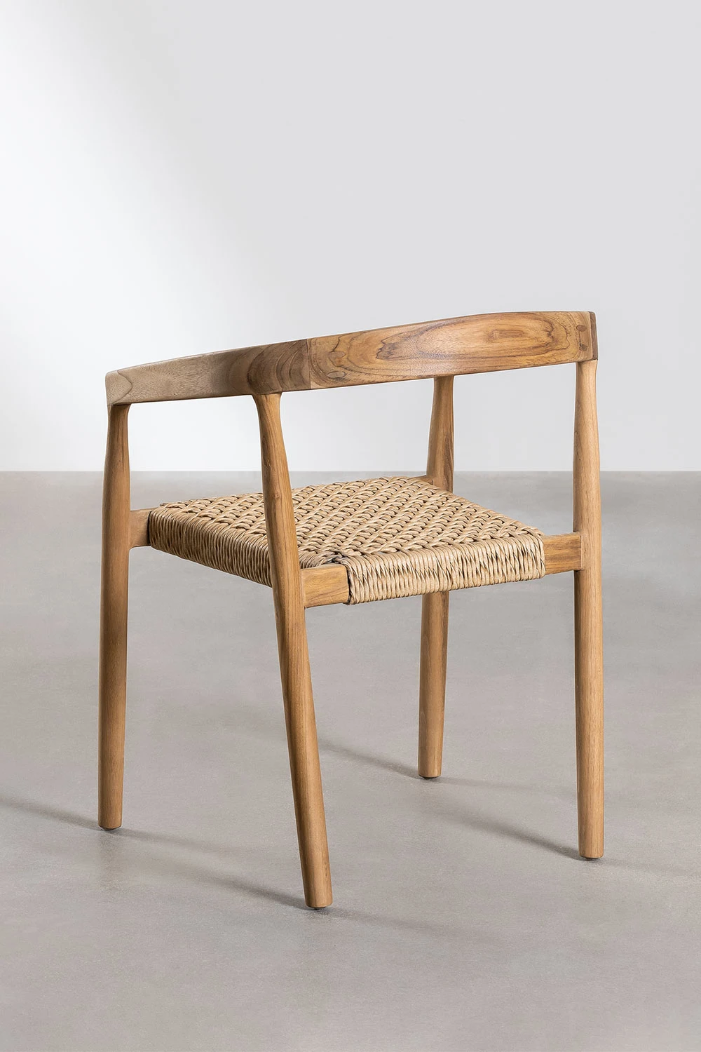 High Quality Royal Luxury Modern Wooden Hand Carved Dining Chair Set Artistic Teak Mahogany Suar Wood Rattan Living Room Hotel