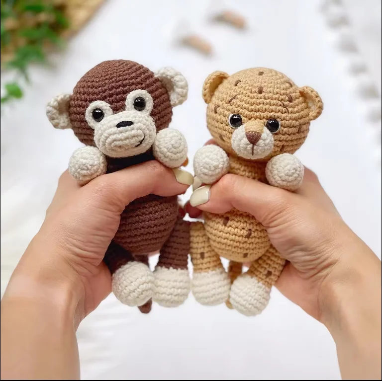 Handmade amigurumi dolls Crochet animal toys  Handmade knitting stuffed animals  Hand-knitted animal toys Baby MADE IN VIETNAM