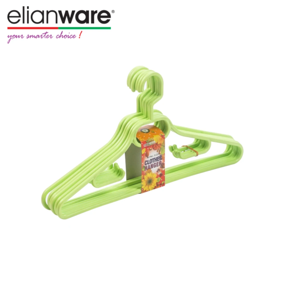 Elianware Household Multicolor Plastic Clothing Hanger Set Garment Shops Customizable For Clothes T Shirts Jacket Hanging