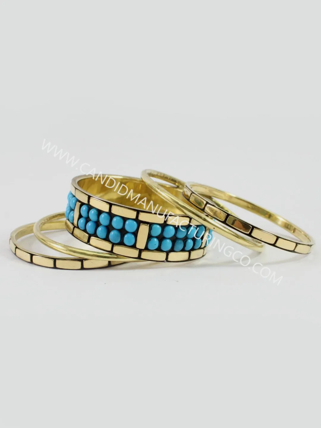India fashion bangles Resin Beads with Metal Bangle Set Fashion jewelry & Accessories handmade Direct factory sale