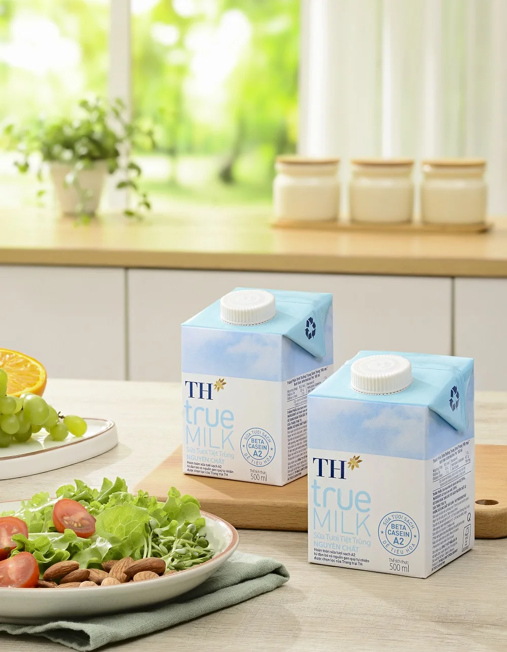 TH True молоко A2 500 мл стерилизованные молочные продукты бычье происхождение чистое органическое цельное свежее с сроком годности