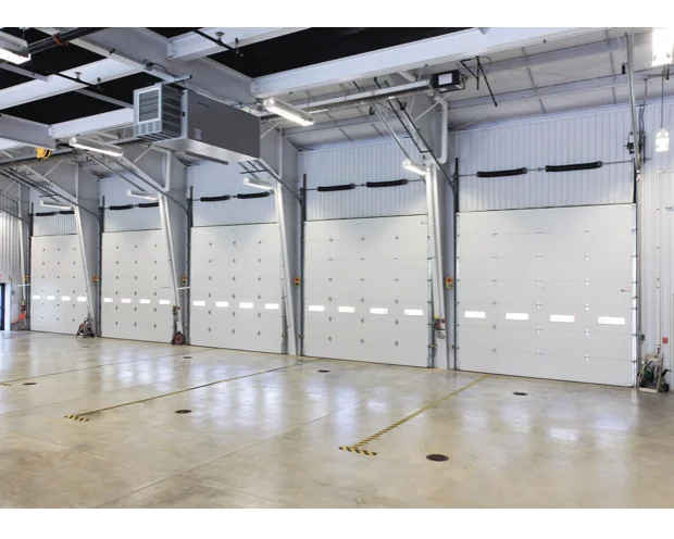 High Quality Fast Moving PVC Sectional Door 11 Folding Open Style Best Price for Different Sizes Exterior Application Options