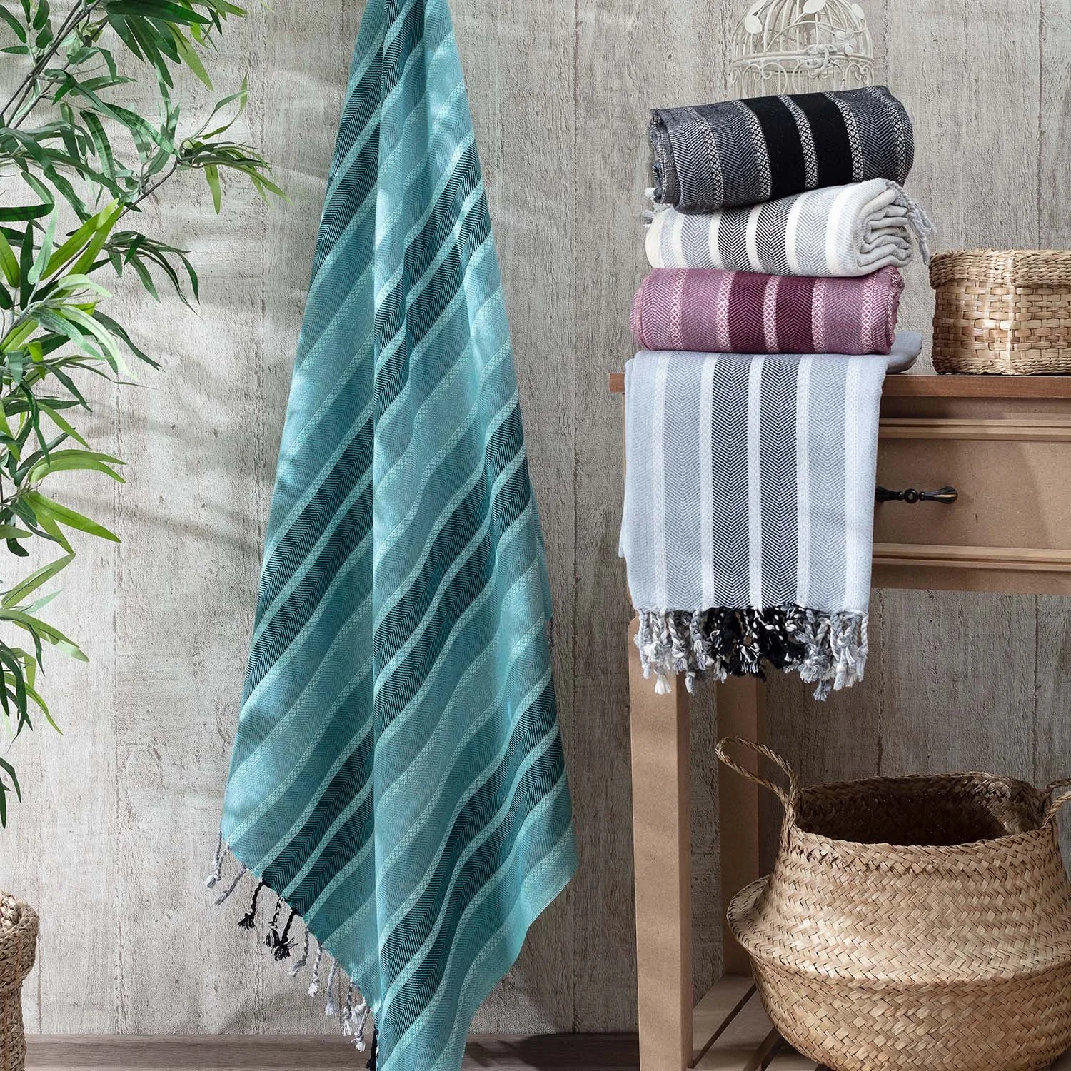 100 Cotton Bath Towel Towels  Beach Towel Peshtemal Fouta Turkish Cotton Home Textiles Fabric