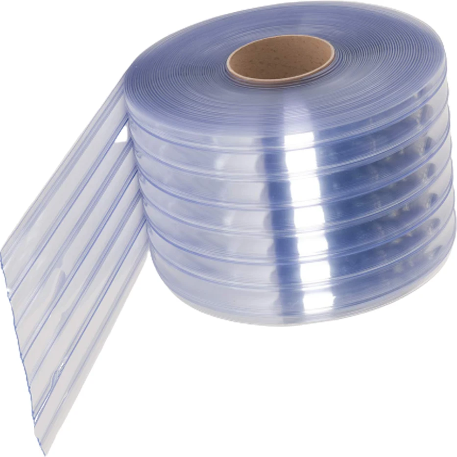 DERFLEX PVC Plastic super clear transparent Door Curtains Pvc Wholesale Color Superpermeable Film Roll