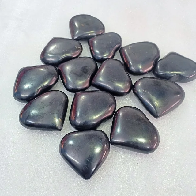 Gemstone wonderful Shungite  Hearts Natural Handmade Gemstone Hearts for Healing Buy Online From S S AGATE