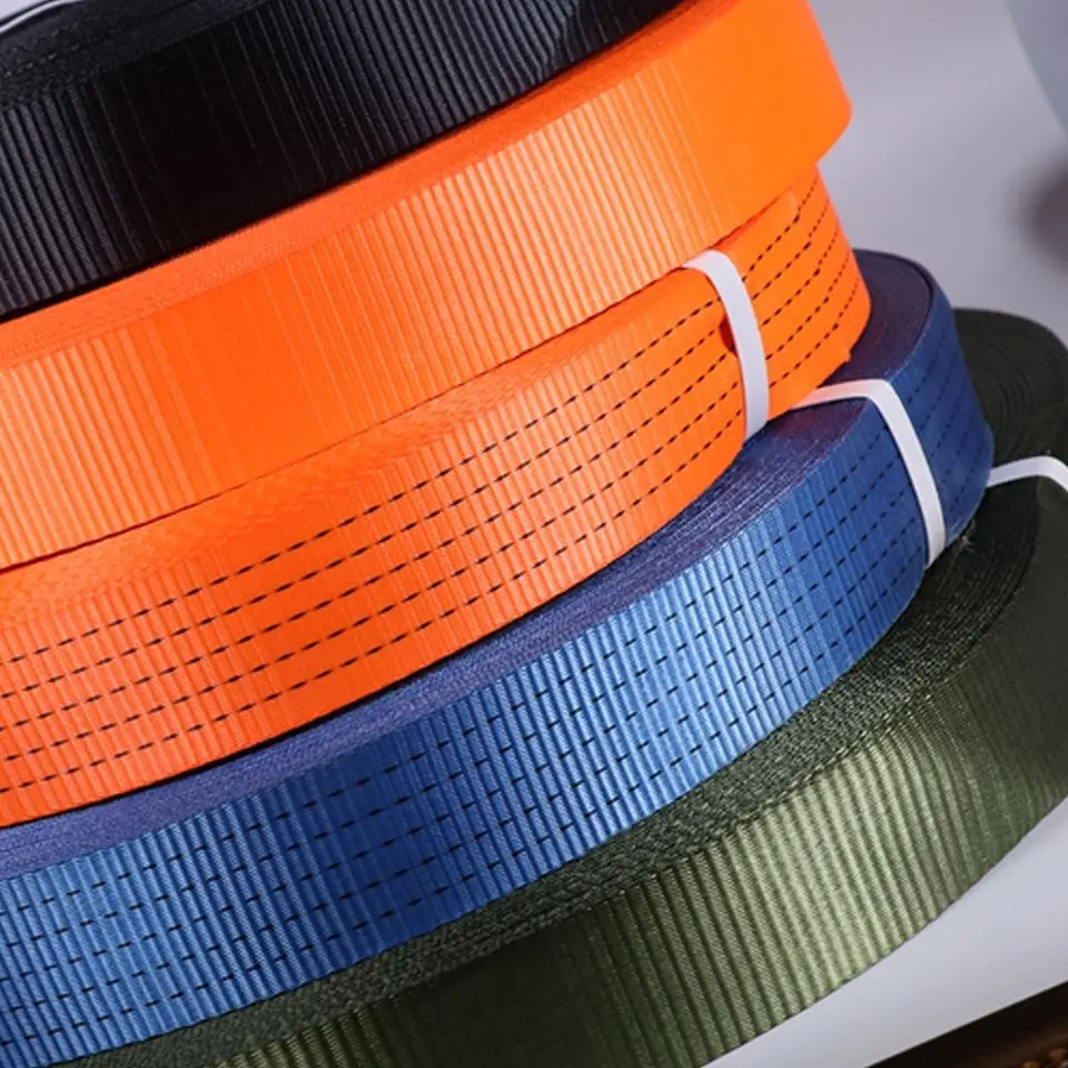High strength nylon webbing strap 25mm 38mm 50mm seatbelt  for car seat webbing belt strap custom nylon webbing
