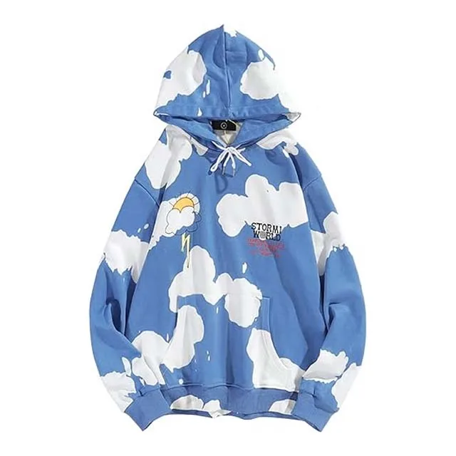 500 GSM Manufacturer cotton distressed streetwear boxy cropped custom logo graphic 3d puff print hoodie for men