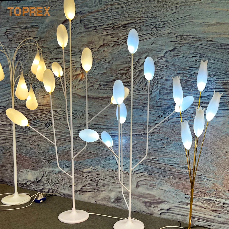 Party motif light big bright flash 3d artificial stand giant led other wedding decorations dried flowers plants