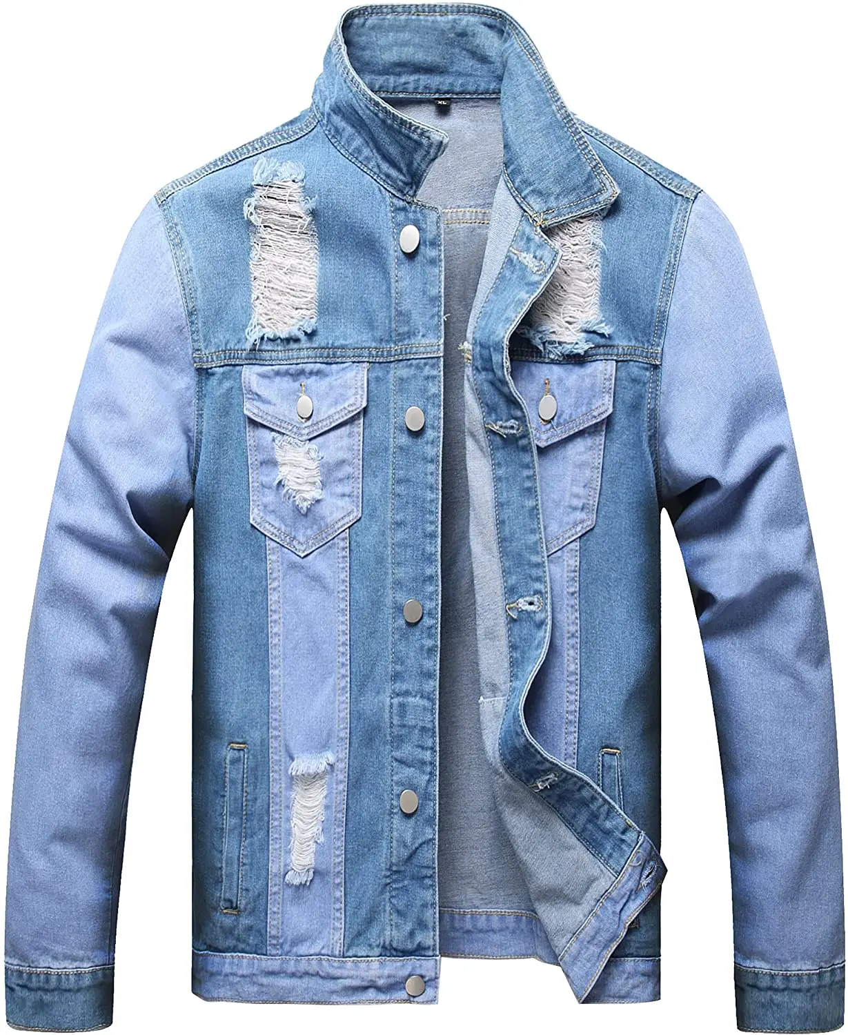 High Quality material Mens Cotton jeans Jacket custom logo and design denim Jacket