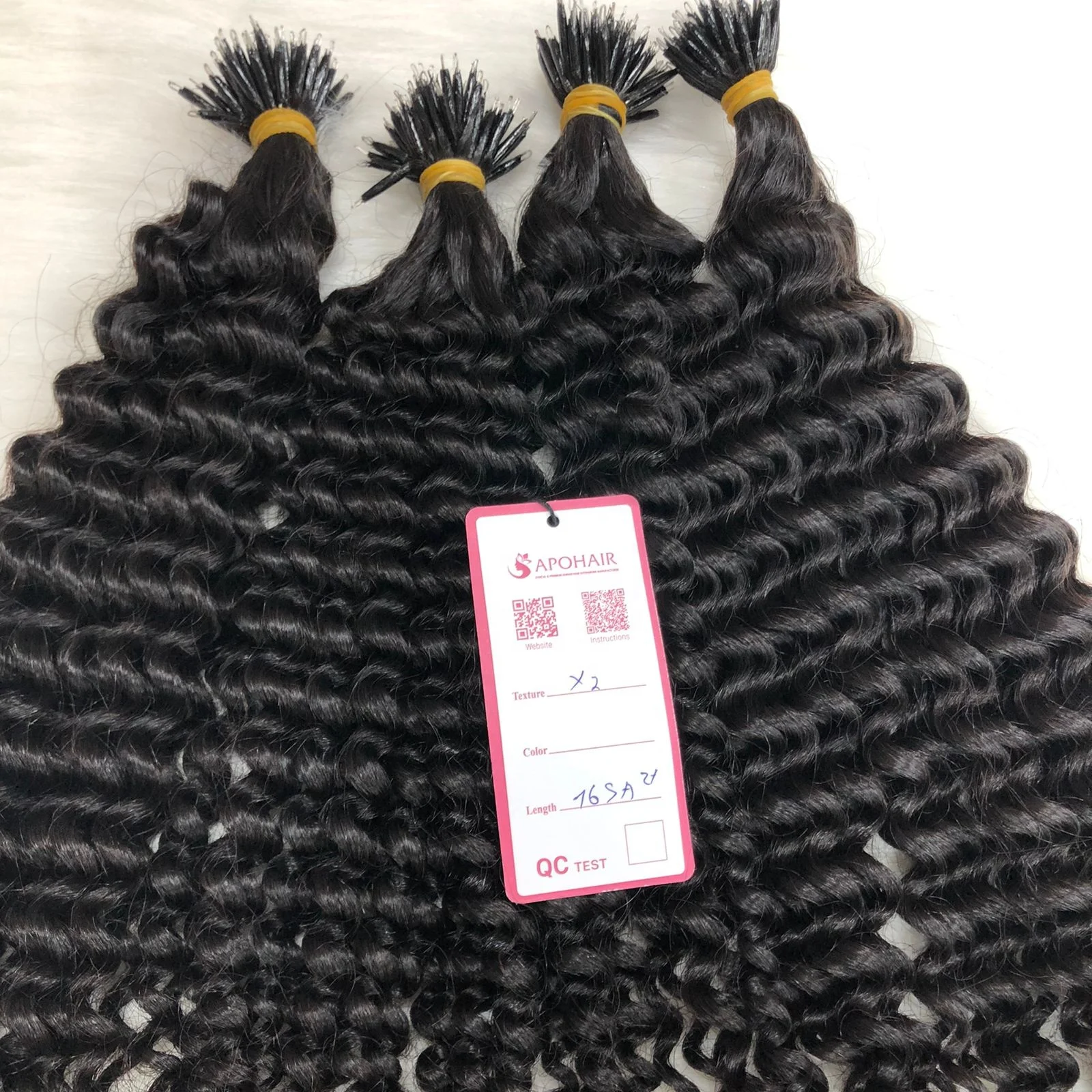 Wholesale Human Hair Extensions Wig manufacturer Microring Hair Extensions Unprocessed Full Cuticle Aligned Hair