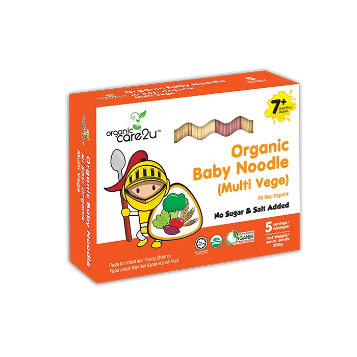Best Seller Organic Multi Vege Stick Noodle 4 Inches Safe and Suitable For Baby Made From Organic Wheat Flour