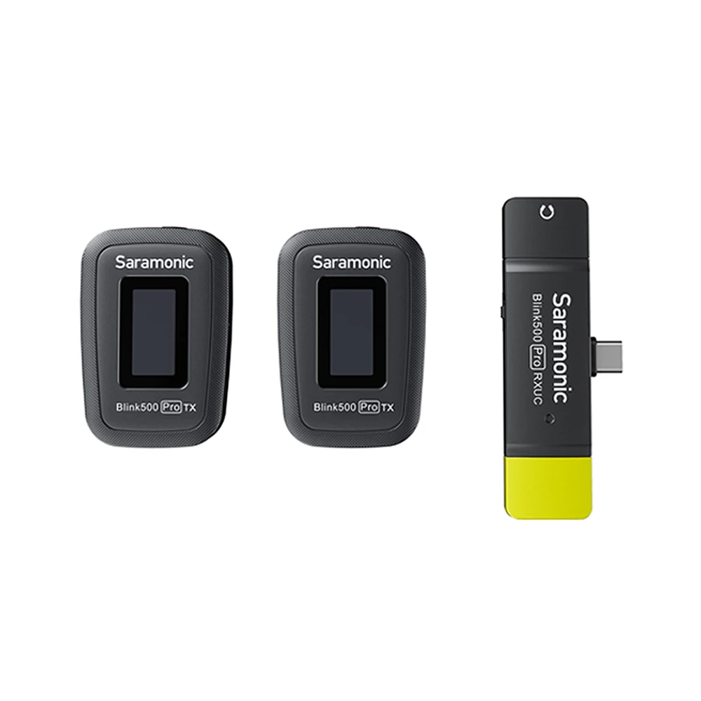 Saramonic Blink 500 Pro B6 TX+TX+RX 2.4GHz Micro-Wireless Dual Lavalier System USB-C Dual-Receiver for Android, Mobile Device