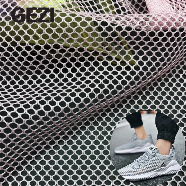 elastic stretch stiff 3d mattress plaid sheer spandex 100% nylon polyester knitted knit diamond foam spandex mesh net fabric